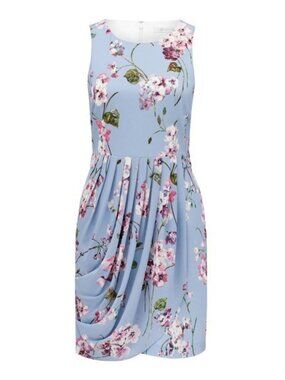 Ever New Crepe Draped Dress Size 8